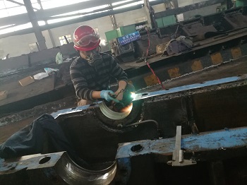 高線增速機(jī)軸承室磨損在線修復(fù)