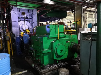 冷軋主減速機(jī)齒輪箱軸承室磨損在線