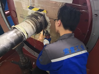 900千瓦電機調(diào)速器軸頭磨損在線