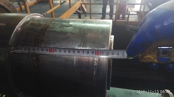 鋁業(yè)公司漲軸軸承位磨損在線修復
