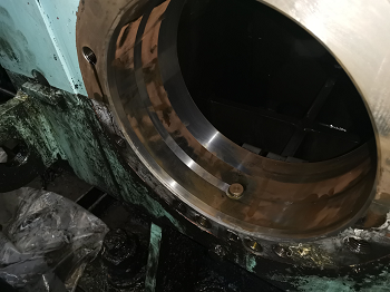 首鋼減速機(jī)軸承室磨損修復(fù)