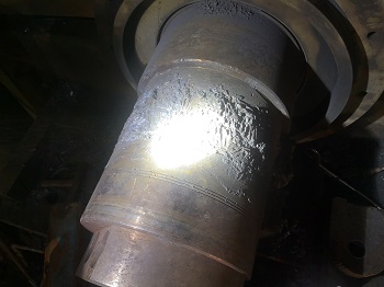 廢鋼破碎機(jī)軸頸磨損快速修復(fù)