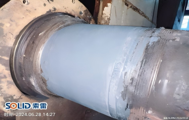 管束干燥機(jī)軸承位磨損的快速修復(fù)技